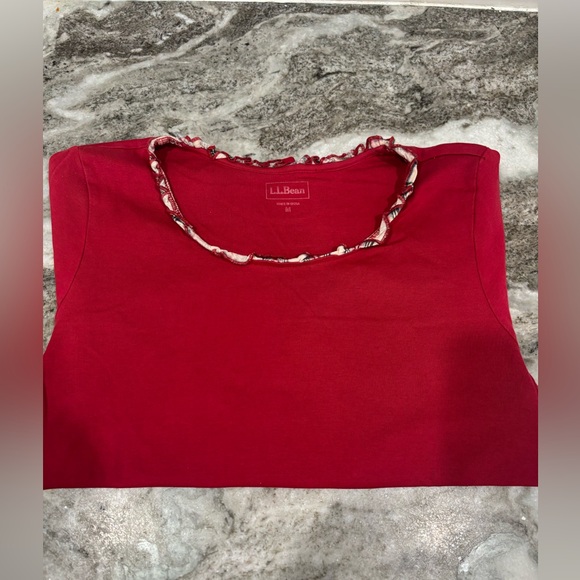 L.L. Bean Women's Red Long Sleeve Top/Size M - Picture 4 of 9